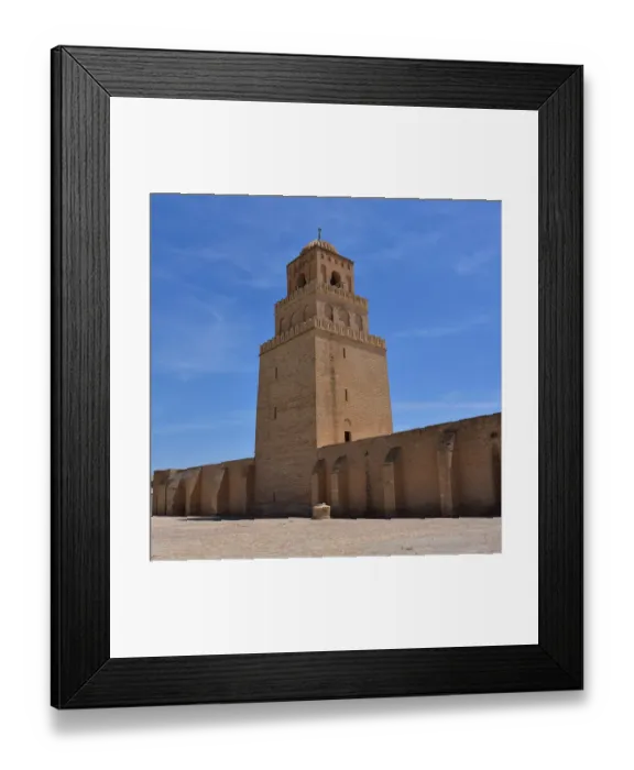 Framed Print : Djamaa Sidi Doba Mosque, Kairouan, Tunisia