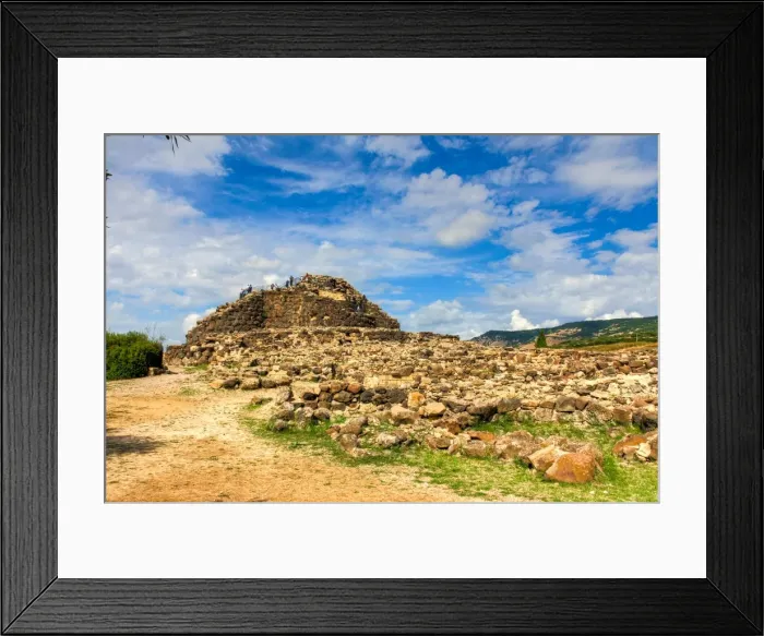Framed Print : Nuraghe, Sardinian UNESCO heritage, Barumini