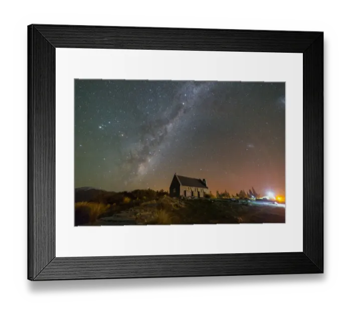 Framed Print : Milky Way at Church of The Good Shepherd Framed Print : Milky Way at Church of The Good Shepherd