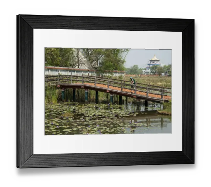 Framed Print : Vietnam Bouddhist temple entrance in Lumbini Framed Print : Vietnam Bouddhist temple entrance in Lumbini