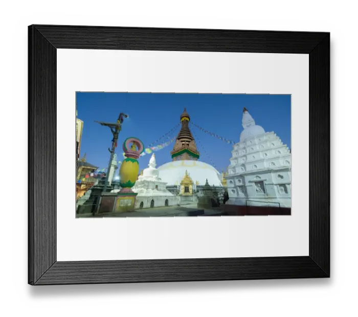 Framed Print : Blue hour Swayambhunath Framed Print : Blue hour Swayambhunath