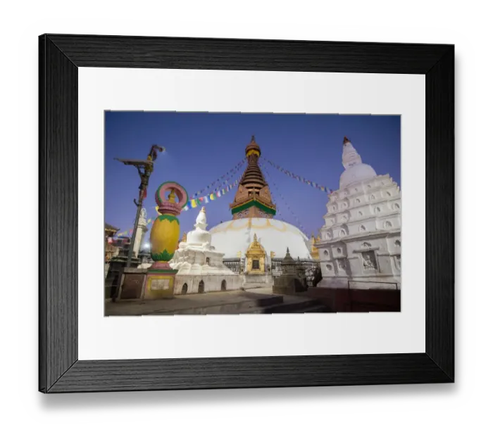 Framed Print : Twilight Swayambhunath Framed Print : Twilight Swayambhunath