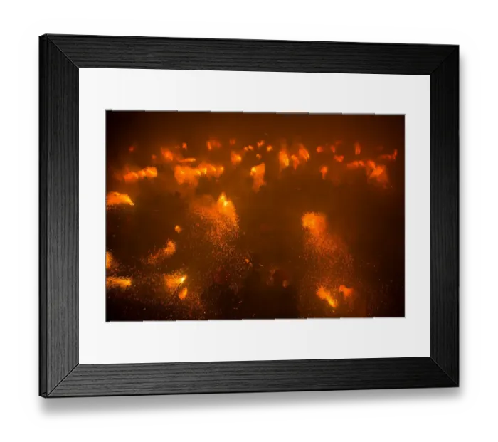 Framed Print : Patum de Berga with fireworks on Corpus Christi Framed Print : Patum de Berga with fireworks on Corpus Christi