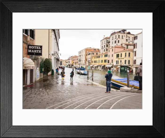 Framed Print : High water or Acqu Alta in Venice, Italy Framed Print : High water or Acqu Alta in Venice, Italy