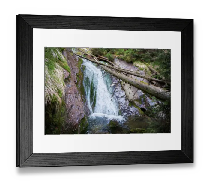 Framed Print : Waterfall on the White Brook, national park and UNESCO biosphere reserve Sumava Framed Print : Waterfall on the White Brook, national park and UNESCO biosphere reserve Sumava