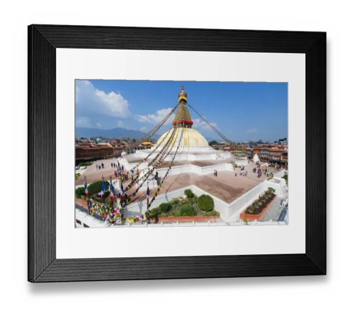 Framed Print : Boudhanath Stupa in Kathmandu, Nepal Framed Print : Boudhanath Stupa in Kathmandu, Nepal