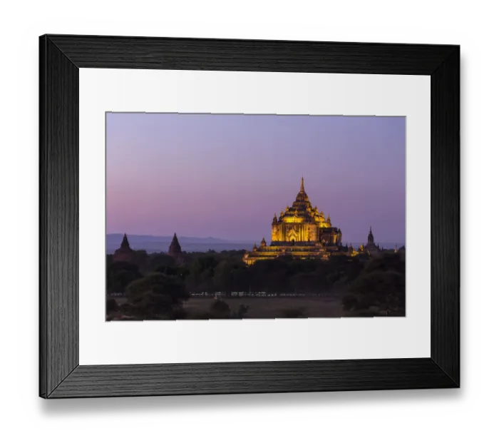 Framed Print : Twilight pagoda in Bagan. Burma Framed Print : Twilight pagoda in Bagan. Burma