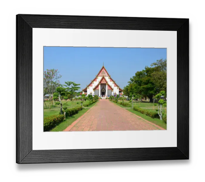 Framed Print : Thai Temple in Ayutthaya historical park Framed Print : Thai Temple in Ayutthaya historical park