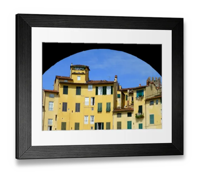 Framed Print : Piazza Anfiteatro, former amphitheatre in Lucca Framed Print : Piazza Anfiteatro, former amphitheatre in Lucca