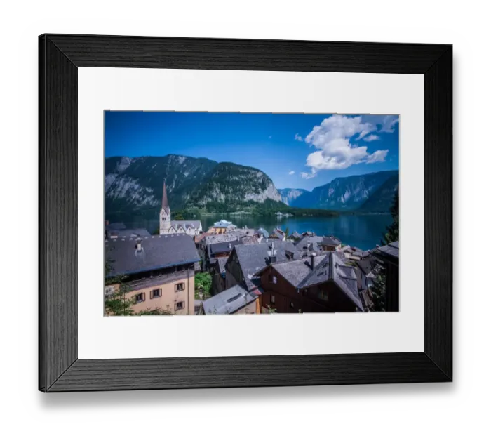 Framed Print : Hallstatt. The small picturesque town Hallstatt in the heart of the Austrian Alps Framed Print : Hallstatt. The small picturesque town Hallstatt in the heart of the Austrian Alps