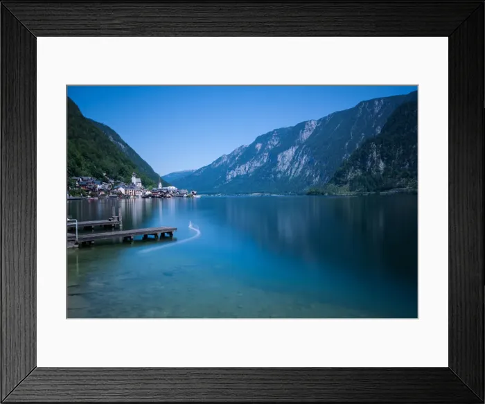 Framed Print : Hallstatter see long exposure reflection Framed Print : Hallstatter see long exposure reflection