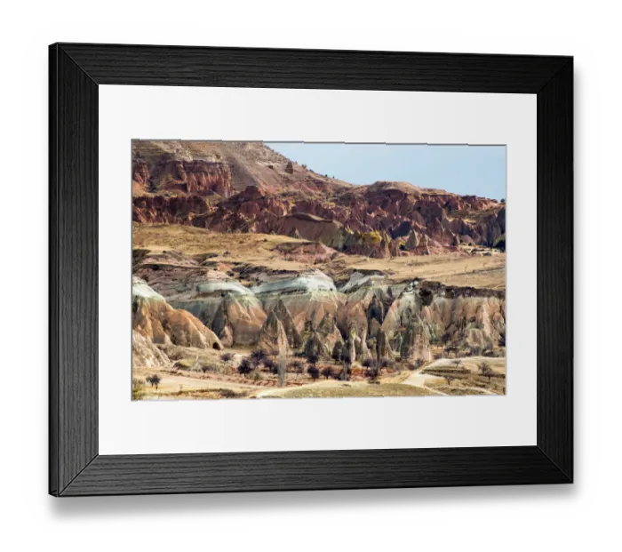 Framed Print : Tuff Rock Formations in Cappadocia, Turkey Framed Print : Tuff Rock Formations in Cappadocia, Turkey