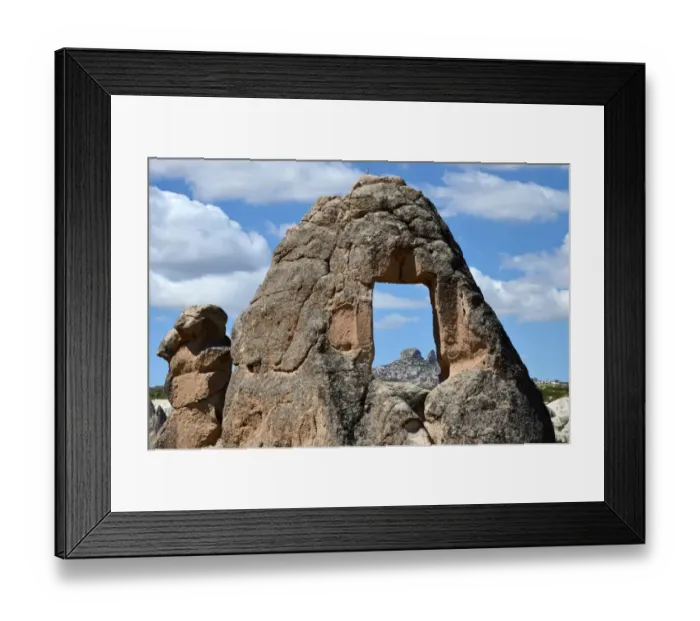 Framed Print : Rock Window in Cappadocia Framed Print : Rock Window in Cappadocia