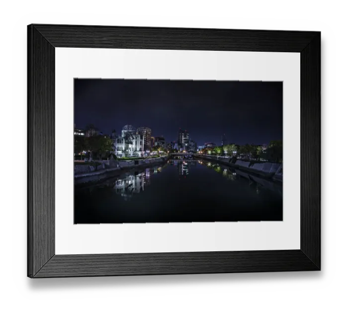 Framed Print : Hiroshima Atomic Bomb Peace Memorial at night Framed Print : Hiroshima Atomic Bomb Peace Memorial at night