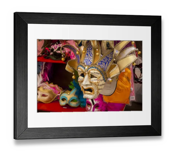Framed Print : Carnival mask in shop Framed Print : Carnival mask in shop