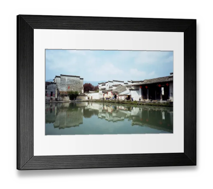 Framed Print : Hongcun, AnHui Province, China Framed Print : Hongcun, AnHui Province, China