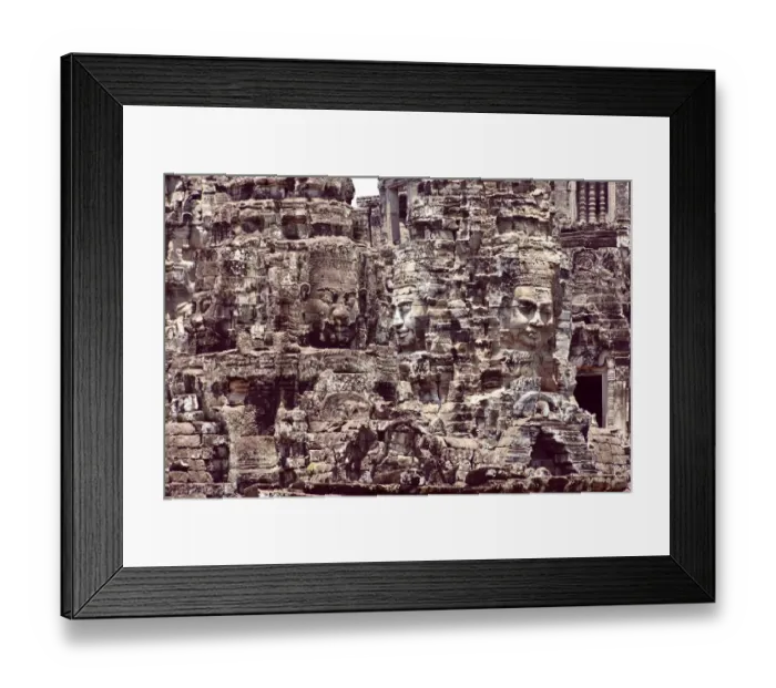 Framed Print : Faces of Bodhisattva Avalokitesvara Bayon Temple Framed Print : Faces of Bodhisattva Avalokitesvara Bayon Temple