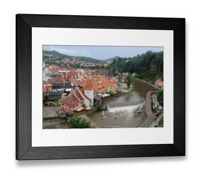 Framed Print : Cesky Krumlov Landscape Framed Print : Cesky Krumlov Landscape