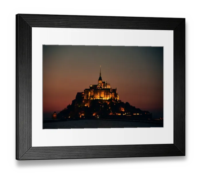 Framed Print : Mont Saint Michel by night Framed Print : Mont Saint Michel by night