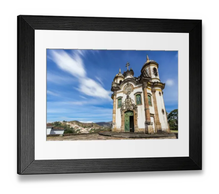 Framed Print : Historical town Ouro Preto, UNESCO world heritage Framed Print : Historical town Ouro Preto, UNESCO world heritage