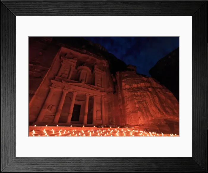 Framed Print : Petra by night, Jordan Framed Print : Petra by night, Jordan