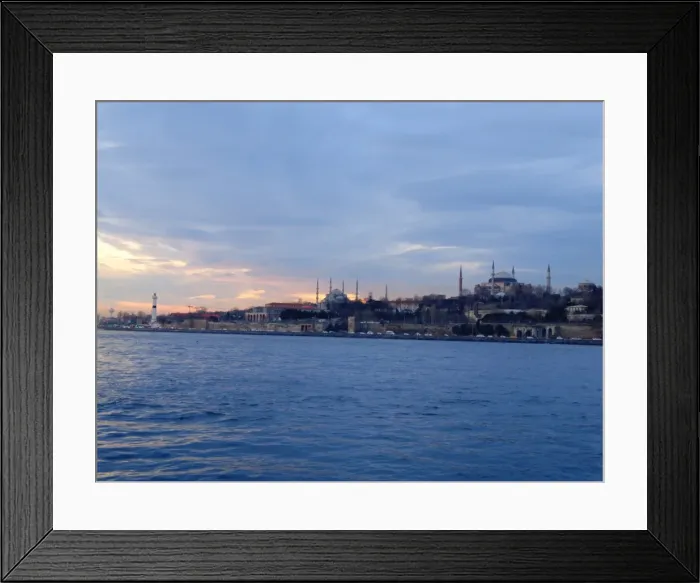 Framed Print : Bosphorus, Hagia Sofia & Blue Mosque, Istanbul Framed Print : Bosphorus, Hagia Sofia & Blue Mosque, Istanbul