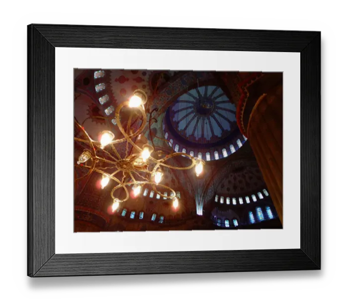 Framed Print : Close up Chandelier, Blue Mosque, Istanbul Turkey Framed Print : Close up Chandelier, Blue Mosque, Istanbul Turkey