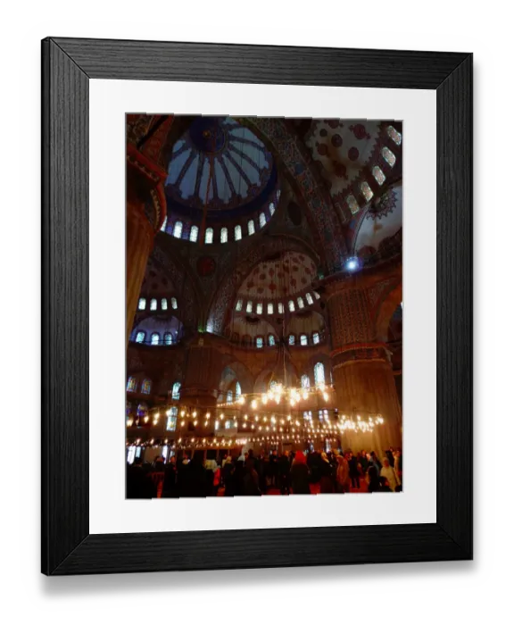 Framed Print : Inside the Blue Mosque in Istanbul, Turkey Framed Print : Inside the Blue Mosque in Istanbul, Turkey
