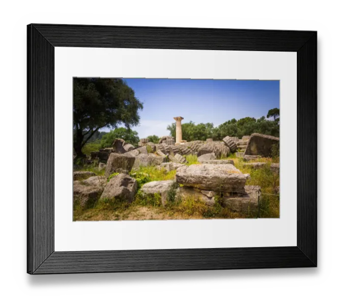 Framed Print : The Ancient Temple of Zeus at Olympia Framed Print : The Ancient Temple of Zeus at Olympia