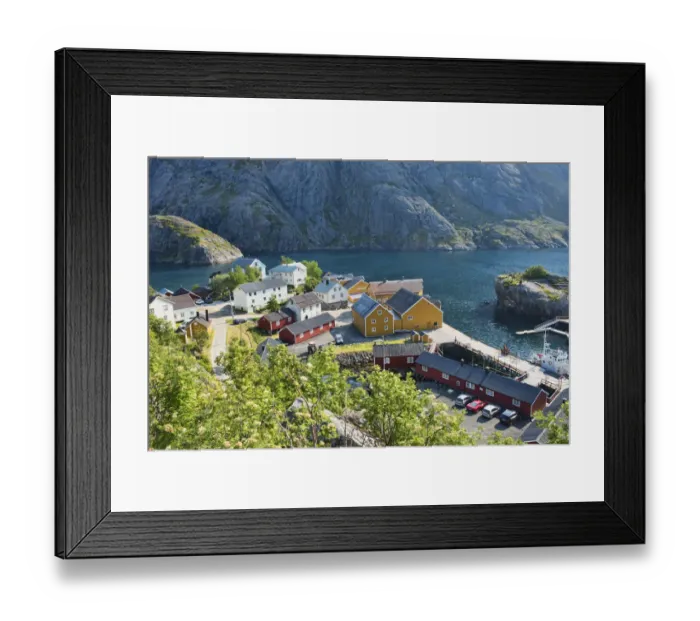 Framed Print : UNESCO preserved fishing village of Nusfjord Framed Print : UNESCO preserved fishing village of Nusfjord