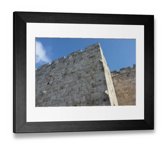 Framed Print : At the foot of the Walls of Jerusalem