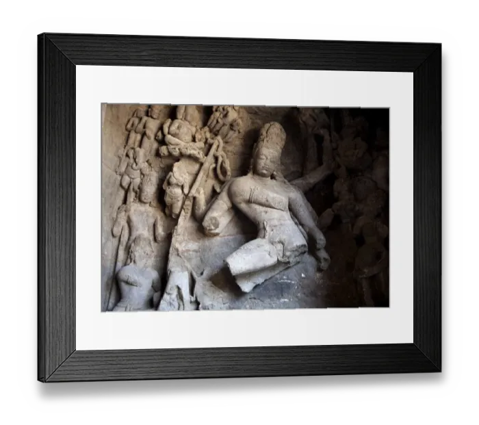 Framed Print : Elephanta Caves Framed Print : Elephanta Caves