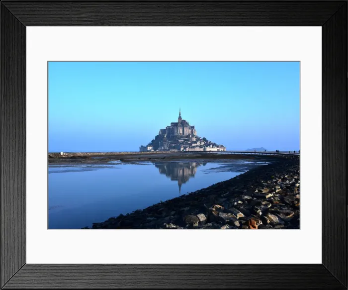 Framed Print : mont saint michel new access gateway Framed Print : mont saint michel new access gateway