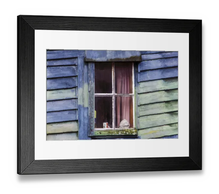 Framed Print : An Amsterdam Houseboat Window