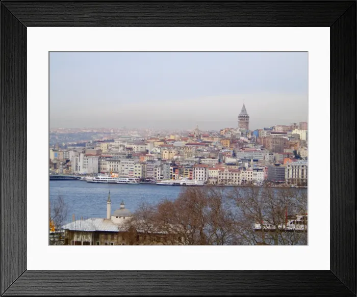Framed Print : Golden Horn Bay and Galata district, Istanbul