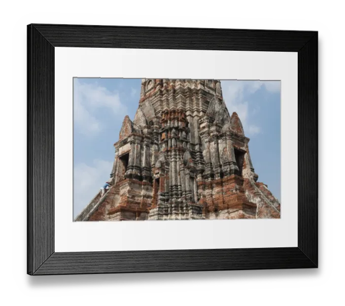 Framed Print : Temple, Wat Chai Watthanaram, Ayutthaya, Thailand