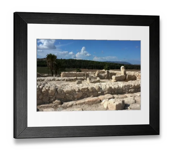 Framed Print : Megiddo, the stables near the Northern Palace Framed Print : Megiddo, the stables near the Northern Palace