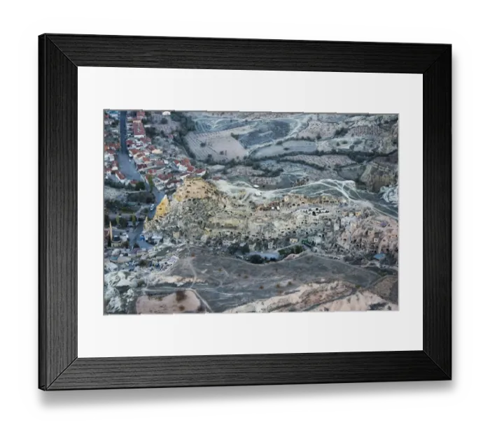 Framed Print : Cavusin Village, Aerial view, Cappadochia Framed Print : Cavusin Village, Aerial view, Cappadochia