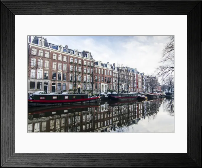 Framed Print : Amsterdams Prinsengracht Canal Framed Print : Amsterdams Prinsengracht Canal