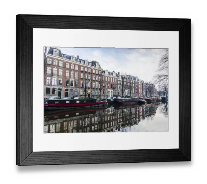Framed Print : Amsterdams Prinsengracht Canal Framed Print : Amsterdams Prinsengracht Canal