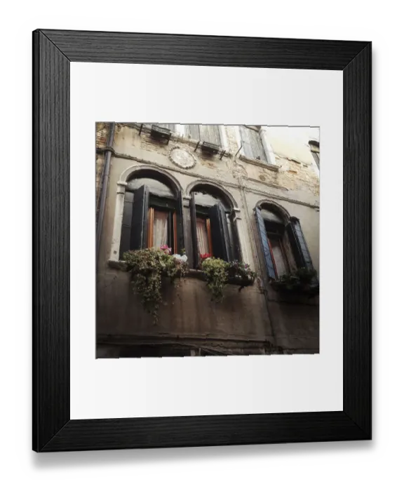 Framed Print : External facade of a Venetian palazzo Framed Print : External facade of a Venetian palazzo