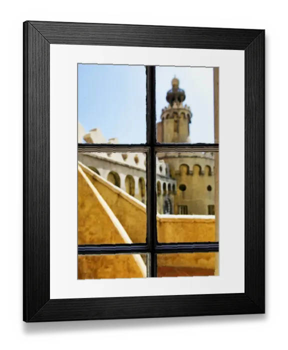 Framed Print : View Through Your Window Frame Framed Print : View Through Your Window Frame