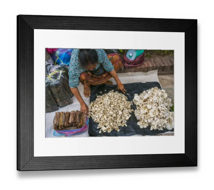 Framed Print : Luang Prabang morning market Framed Print : Luang Prabang morning market