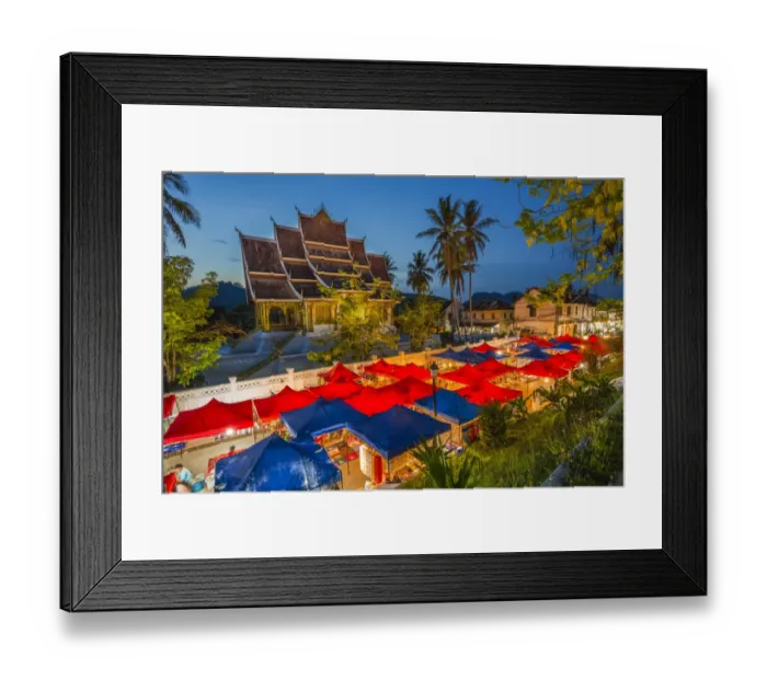 Framed Print : Luang Prabang night market Framed Print : Luang Prabang night market