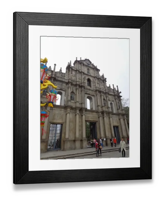 Framed Print : FaAzade of the Ruins of Saint Paul, Macau Framed Print : FaAzade of the Ruins of Saint Paul, Macau