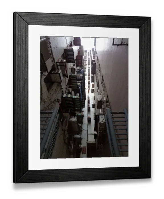 Framed Print : View on a back alley in Macau Framed Print : View on a back alley in Macau