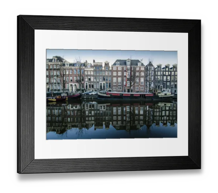 Framed Print : Amsterdams Prinsengracht Canal Framed Print : Amsterdams Prinsengracht Canal
