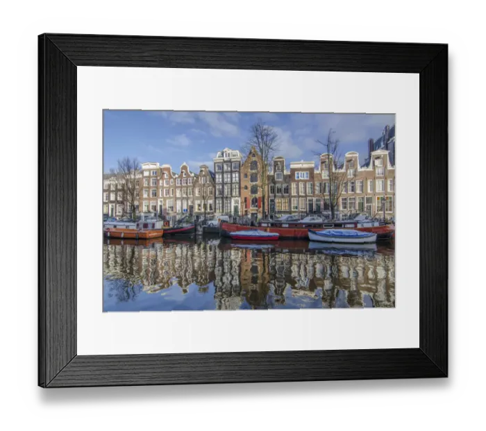 Framed Print : Amsterdam Canal Framed Print : Amsterdam Canal