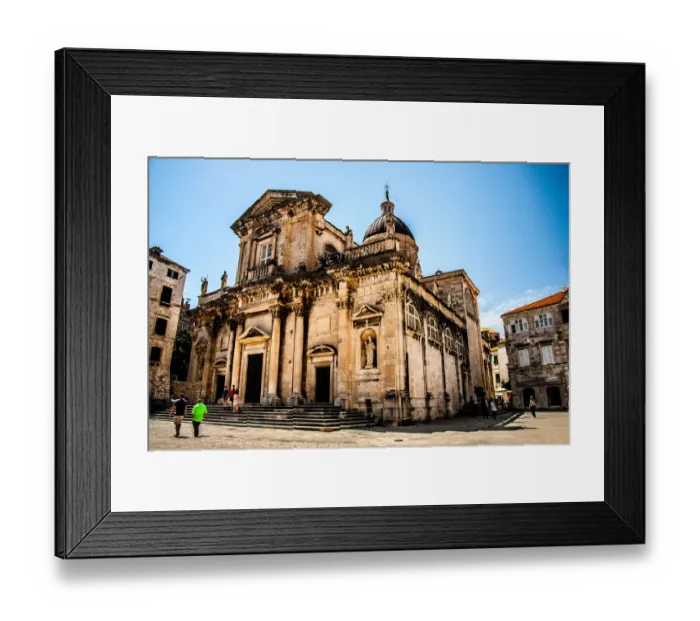 Framed Print : Church. Dubrovnik old city, Croatia
