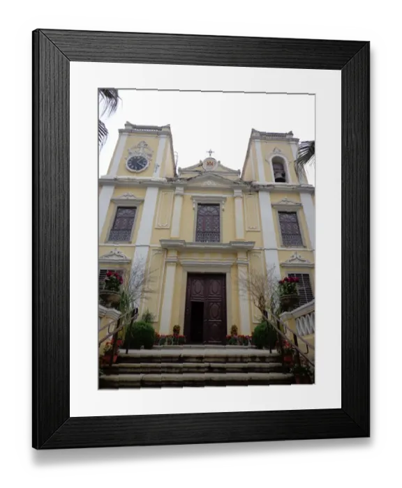 Framed Print : Igreja de Suo LourenAzo, Church in Macau Framed Print : Igreja de Suo LourenAzo, Church in Macau